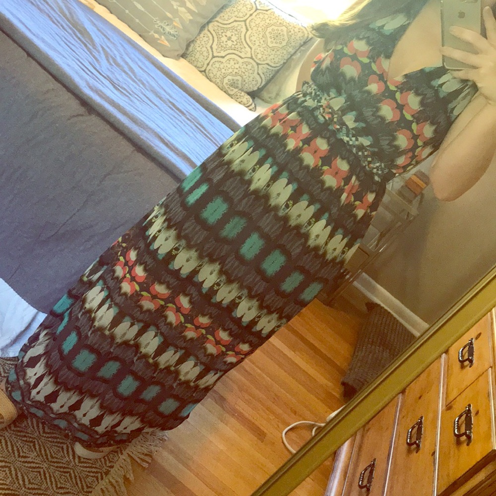 Floor length sun dress